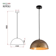 Подвесной светильник Rivoli Emmy 5141-201 Б0054986 2