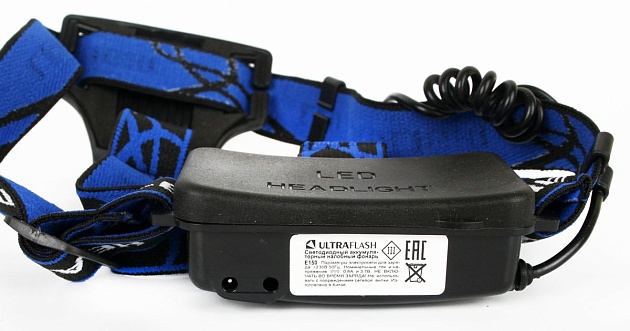 Налобный светодиодный фонарь Ultraflash Headlite аккумуляторный 100х80 260 лм E150 12188 Фото № 9