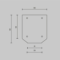 Заглушка торцевая Maytoni Technical к профилю 2шт TRA034MPEC-21S(N) 4