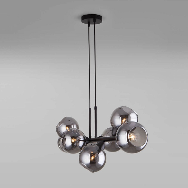 Подвесная люстра Eurosvet Roger 70113/8 дымчатый изображение 4 Подвесная люстра Eurosvet Roger 70113/8 дымчатый Фото № 4