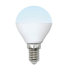 Лампа светодиодная Uniel E14 6W 4000K матовая LED-G45-6W/NW/E14/FR/MB PLM11WH UL-00002376