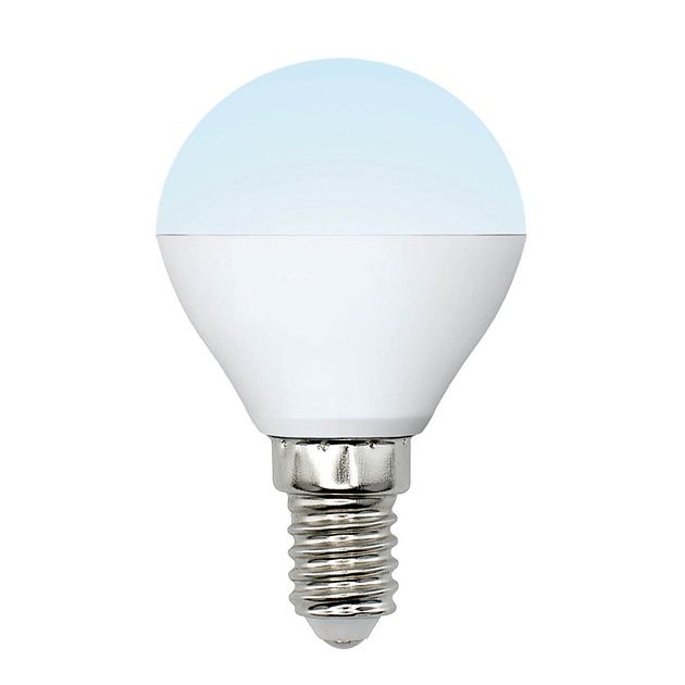 Лампа светодиодная Uniel E14 6W 4000K матовая LED-G45-6W/NW/E14/FR/MB PLM11WH UL-00002376 фото 