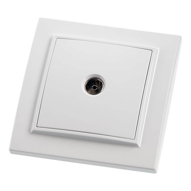 ТВ-розетка Feron Stekker Эрна белый PST00900801 39048 Фото № 1