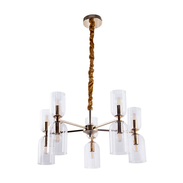 Подвесная люстра Arte Lamp CHARM A1623LM-10GO Фото № 1