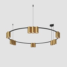 Подвесная люстра Denkirs Orbit DK4067-BK+SG 2