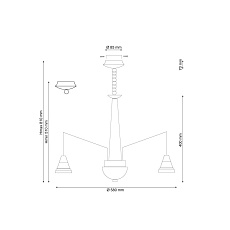 Подвесная люстра Lucia Tucci Natura 066.6 LED 1