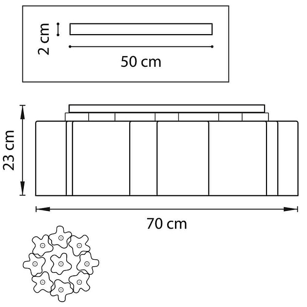 Потолочная люстра Lightstar Nubi Legno 802095 фото 3