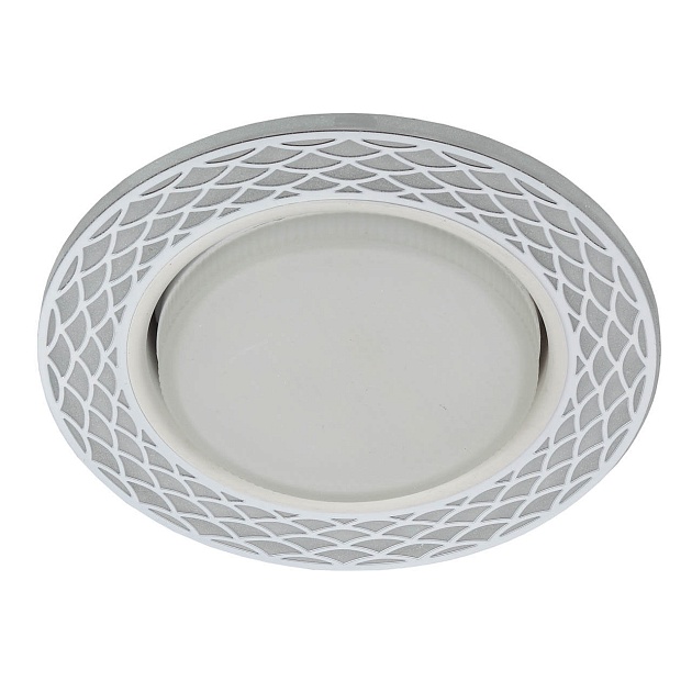 Точечный светильник ЭРА с подсветкой DK LD37 WH/WH Б0037384 Фото № 1