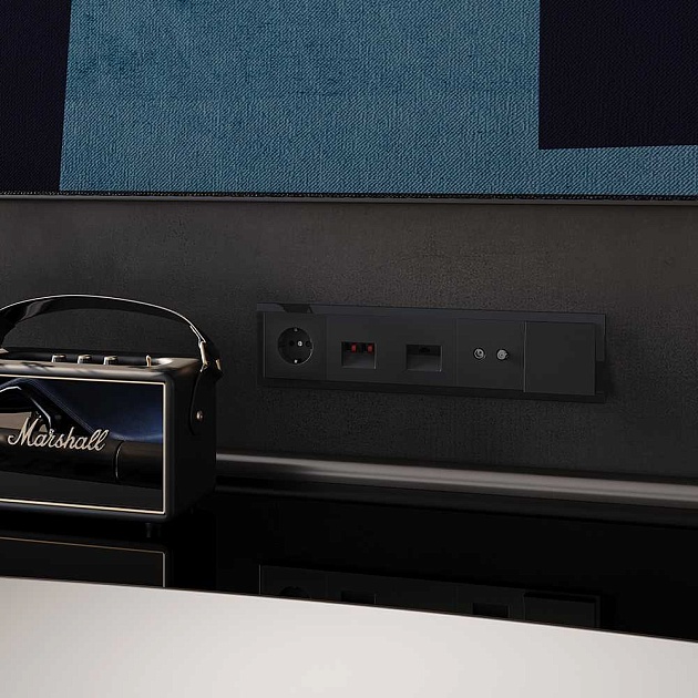 Вывод кабеля Voltum S70, (черный матовый) VLS080208 Фото № 2