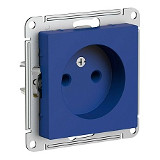Розетка 2К Systeme Electric AtlasDesign 16A 250V аквамарин ATN001141