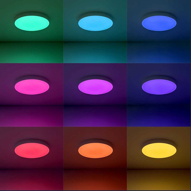 Потолочный светодиодный светильник с пультом ДУ Citilux Купер RGB Белый CL72470G0 Фото № 14