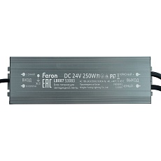 Трансформатор электронный для светодиодной ленты 250W 24V IP67 (драйвер), LB007 Feron 53083