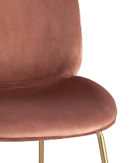 Кухонный стул Stool Group Турин бархат пудровый золотые ножки 8329 VELVET DARK PINK 4