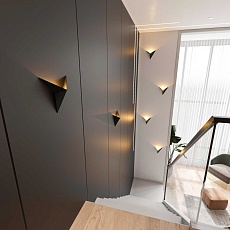 Настенный светодиодный светильник Elektrostandard Parete MRL Led 3W 1008 IP20 черный a056311 3