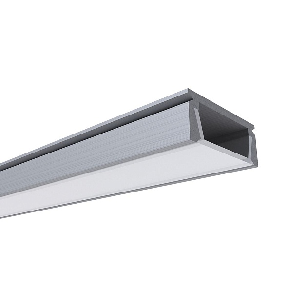 Профиль накладной с рассеивателем серебро 2м. OGM GM-08-01 Фото № 3