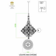 Подвесной светильник iLamp Louvre 999 CR 2