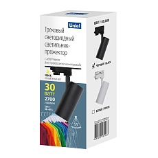 Трековый светодиодный светильник Uniel ULB-T55-30W/3000K Black UL-00011208 1