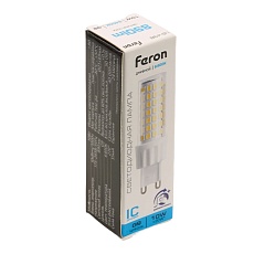 Лампа светодиодная диммируемая Feron LB-438 G9 10W 6400K 51743 1