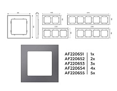 Рамка AMBRELLA VOLT AF220655 3