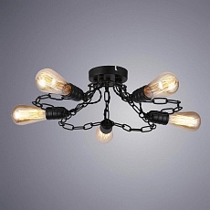 Потолочная люстра Arte Lamp A9344PL-5BK 2