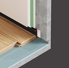 Профиль Flexy теневой для плинтуса 11168 GIPS PLINTUS 04 9005 2