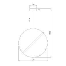 Подвесной светодиодный светильник Eurosvet Element 90282/1 хром 1