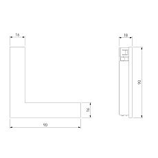 Угловой коннектор никель Elektrostandard 85006/00_система Лайн a072713 1