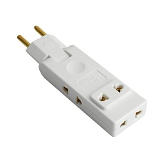 Разветвитель сетевой 4-местный б/з Stekker ADP10-24-21, 250В, 10A, белый 50069 4