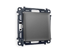 Комплект механизма 1-кл выключателя AMBRELLA VOLT ALFA Антрацит серый QUANT (AP6510, VM101) MA651010