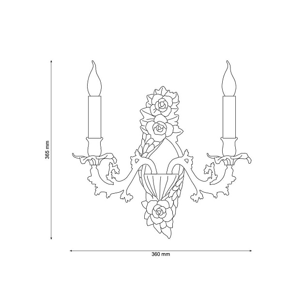 Бра Lucia Tucci Firenze W1780.2 Antique Gold Фото № 2