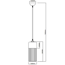 Подвесной светильник Rivoli Josefine 5051-201 Б0047530 1