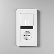 Рамка Werkel Split на 2 поста белый/черный W0023068 4690389208225 4