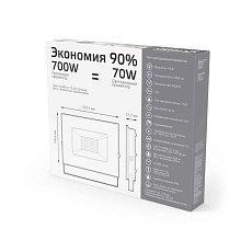 Прожектор светодиодный Gauss 70W 688100370 2