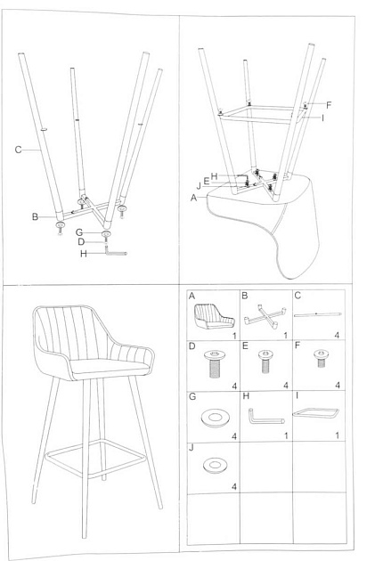 Барный стул Woodville Mint 11536 изображение 2 Барный стул Woodville Mint 11536 Фото № 2