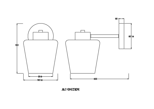 Бра MyFar Mark MR2340-1W Фото № 2