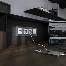 Рамка Werkel Elite на 4 поста графит W0042440 4690389180804 3