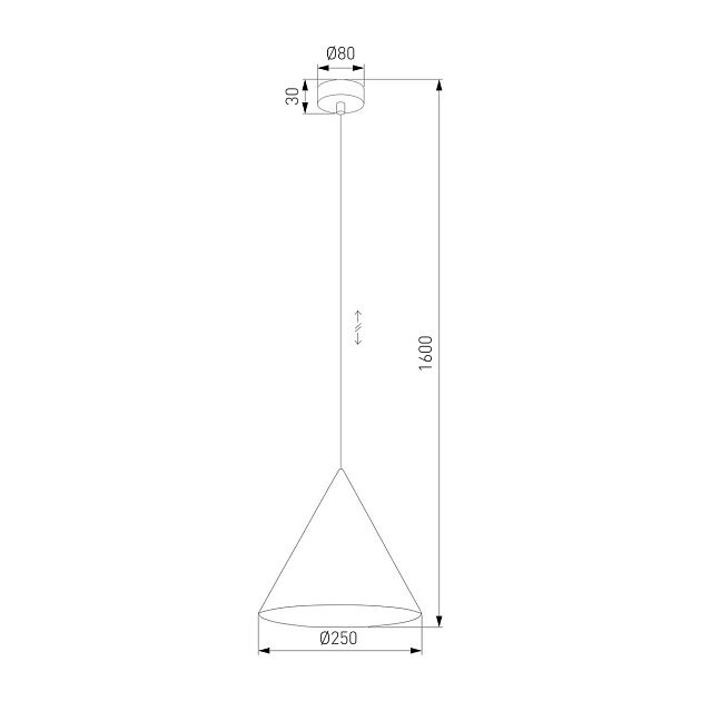 Подвесной светильник TK Lighting 10008 Cono Фото № 2
