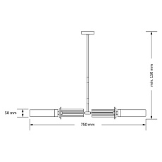 Подвесной светильник KUTEK MOOD MUS-ZW-2(ZM) 1