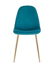 Кухонный стул Stool Group Валенсия SN велюр аквамарин золотые ножки OS-001L HLR-59 gl 1