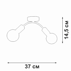 Потолочная люстра Vitaluce V4989-1/2PL 1