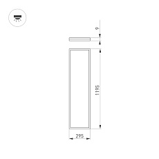 Светодиодная панель Arlight DL-INTENSO-S300x1200-40W Day4000 (WH, 120 deg, CRI90, 230V) 043582 1