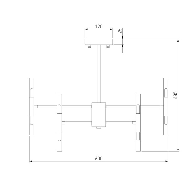 Подвесная люстра Bogates Bastone 345 Smart изображение 2 Подвесная люстра Bogates Bastone 345 Smart Фото № 2