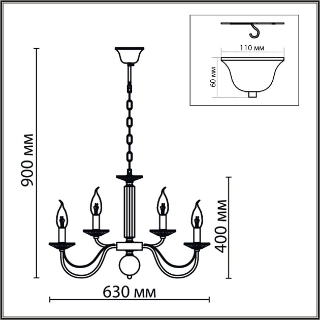 Подвесная люстра Lumion Classi Incanto 8033/10 Фото № 2