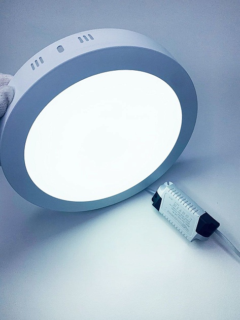 Настенно-потолочный светодиодный светильник Elvan NLS-702R-18W-WW-Wh Фото № 4