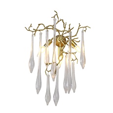 Настенный светильник Crystal Lux Reina AP3 Gold Pearl 3