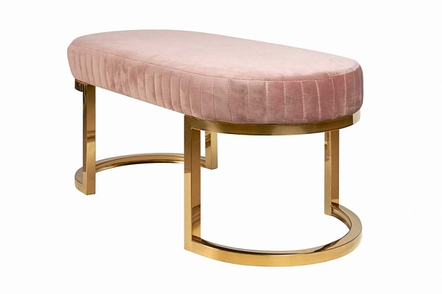 Банкетка ArtHomeDecor Miami ID-389 GL Pink Фото № 2