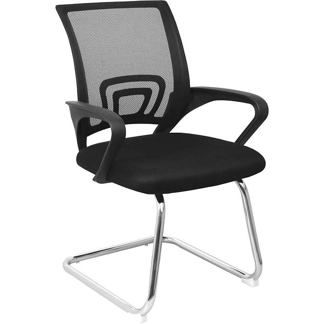 Офисный стул AksHome Ricci черный+черный, ткань 80019 фото 