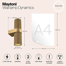 Бра Maytoni Dynamics MOD326WL-02MG 1