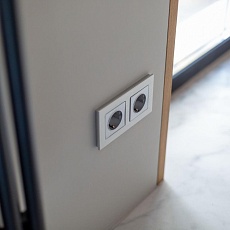 Рамка на 2 поста Werkel Aluminium алюминий W0021706 4690389158032 1