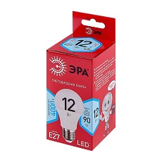Лампа светодиодная ЭРА E27 12W 4000K матовая LED A60-12W-840-E27 R Б0049636 2
